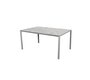 Cane-Line Pure Tisch 150X90 Cm-Aluminium / Light grey-Fossil ceramic, Multi color