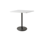 Cane-Line Go Café Gestell Bistrotisch M 75X75 Cm-Aluminium / Lava grey-Aluminium, White