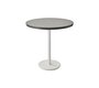Cane-Line Go Café Gestell Bistrotisch M Dia 75 Cm - Aluminium White,Lava grey / Ceramic light grey