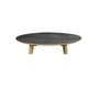 Cane-Line Aspect Coffee Table Base Dia. 144 (50807)-Fossil Ceramic, Black
