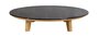 Cane-Line Aspect Coffee Table Base Dia. 144 (50807)-Clear glass, smokey black