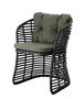 Cane-line Basket chair (54100)-Dark Green Cane-Line Wove-Graphite