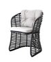 Cane-line Basket chair (54100)-Graphite-Light Grey, Cane-line Natté