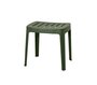Cane-Line Cut Stool Stackable (11400)-Dark Green-Ohne Cushion