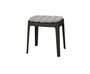 Cane-Line Cut Stool Stackable (11400)-Black-Light gray color