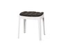Cane-Line Cut Stool Stackable (11400)-White-Dark Grey