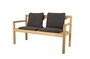 Cane-Line Grace 2-Seater Bench (55600) - Dark grey