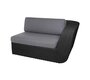 Cane-Line Savannah 2-Sitzer Modulsofa Links (5541) - Black - Grey