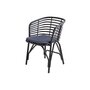 Cane-Line Blend Stuhl Outdoor 57430 - Lava Grey, Aluminium/Cane-line Link, Blue