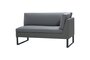 Cane-Line Flex 2 Sitzer Sofamodul Links 8563 - Cane-line Natté, Grey
