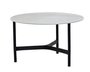 Cane-Line Twist Couchtisch, medium, Aluminium Rahmen (5011) - Lava grey, aluminium - Fossil grey, ceramic