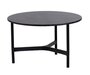 Cane-Line Twist Couchtisch, medium, Aluminium Rahmen (5011) - Lava grey, aluminium - HPL, Dark grey structure