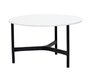 Cane-Line Twist Couchtisch, medium, Aluminium Rahmen (5011) - Lava grey, aluminium - White, Cane-line HI-Core