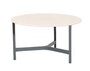 Cane-Line Twist Couchtisch, medium, Aluminium Rahmen (5011) - Light grey, aluminium - Travertine look, ceramic