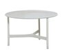 Cane-Line Twist Couchtisch, medium, Aluminium Rahmen (5011) - White, aluminium - Fossil grey, ceramic