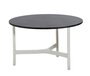 Cane-Line Twist Couchtisch, medium, Aluminium Rahmen (5011) - White, aluminium - HPL, Dark grey structure1