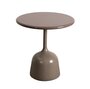 Cane-Line Glaze Couchtisch klein - Gestell mit Tischplatte ø45-Taupe-Taupe Glazed Lava Stone