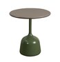 Cane-Line Glaze Couchtisch klein - Gestell mit Tischplatte ø45-Olive Green-Taupe, Aluminium
