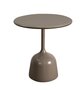 Cane-Line Glaze Couchtisch klein - Gestell mit Tischplatte ø45-Taupe-Taupe, Aluminium