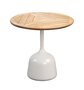 Cane-Line Glaze Couchtisch klein - Gestell mit Tischplatte ø45-Sand-Teak, Geometric