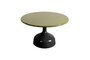 Cane-Line Glaze Couchtisch groß - Gestell mit Tischplatte ø70-Lava Grey-Green Glazed Lava Stone