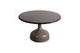Cane-Line Glaze Couchtisch groß - Gestell mit Tischplatte ø70-Taupe-Black Glazed Lava Stone
