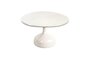 Cane-Line Glaze Couchtisch groß - Gestell mit Tischplatte ø70-Sand-Sand Glazed Lava Stone