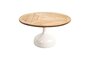 Cane-Line Glaze Couchtisch groß - Gestell mit Tischplatte ø70-Sand-Teak, Geometric