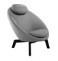 Cane-Line Pace - Indoor Loungesessel-Dunkelbraun-Mahagoni-Cane-Line-Zen-Hell-Grau