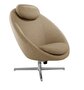 Cane-Line Pace - Indoor Loungesessel-Poliertes-Aluminium-Cane-line Chenny, Turmeric yellow