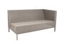 Cane-Line Connect Dining Lounge 2-Seater Sofa (55193)-Cane-line Weave, Taupe-Ohne-Links