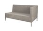 Cane-Line Connect Dining Lounge 2-Seater Sofa (55193)-Cane-line Weave, Taupe-Ohne-Links