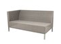 Cane-Line Connect Dining Lounge 2-Seater Sofa (55193)-Cane-line Weave, Taupe-Ohne-Rechts
