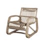 Cane-line Curve Loungesessel OUTDOOR (57402)-Aluminium w/Cane-line Weave, Natural