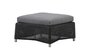 Cane-Line Diamond Hocker inkl. Kissen-Cane-line Weave, Graphite, incl. Grey Cane-line Natté cushions w/QuickDry Foam