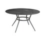 Cane-line Joy Tisch Dia. 144 cm (50202)-Light grey, aluminium-Fossil black, ceramic