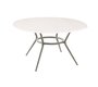 Cane-line Joy Tisch Dia. 144 cm (50202)-Taupe, aluminium-Travertine look, ceramic