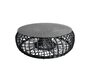 Cane-Line Nest Hocker Gross-Aluminium w/Cane-line Weave, Lava grey-Clear, safety glass