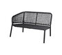 Cane-Line Ocean 2-Sitzer Sofa-Modul rechts Soft Rope (5527)-Cane-line Soft Rope, Dark Grey-None