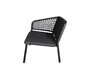 Cane-Line Ocean 2-Sitzer Sofa-Modul rechts Soft Rope (5527)-Cane-line Soft Rope, Dark Grey-None