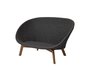 Cane-line Peacock 2-Sitzer sofa, Cane-line Soft Rope (5558)-Cane-line Soft Rope m/Teak, Dark Grey-Ohne