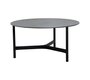 Cane-Line Twist Couchtisch, large (5012)-Lava grey, aluminium-Fossil black, ceramic