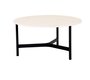 Cane-Line Twist Couchtisch, large (5012)-Lava grey, aluminium-Travertine look, ceramic