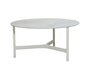 Cane-Line Twist Couchtisch, large (5012)-White, aluminium-Fossil grey, ceramic