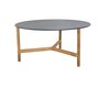 Cane-Line Twist Couchtisch, large (5012)-Teak-Fossil black, ceramic