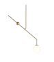 Luceplan Malamata - Pendelleuchte: Messing Gebürstet - L106 x Ø22 cm