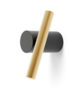 Luceplan Doi - Wand- und Deckenleuchte: Schwarz/Messing (Matt)