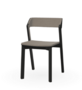 Ton Stuhl Merano mit Polsterung-B123 black grain-Lerma 818