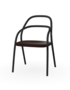 Ton Stuhl 002-B123 black grain-B112 Dark Chocolate