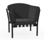 Ton Lounge Sessel Dowel - Black Grain (B123) - Fargo 990 - Grain Gris 01 - Grey